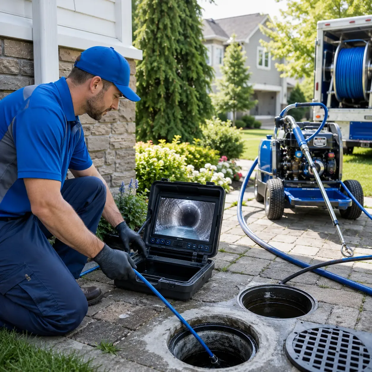 Outdoor drain cleaning professionals serving Rampart, AK